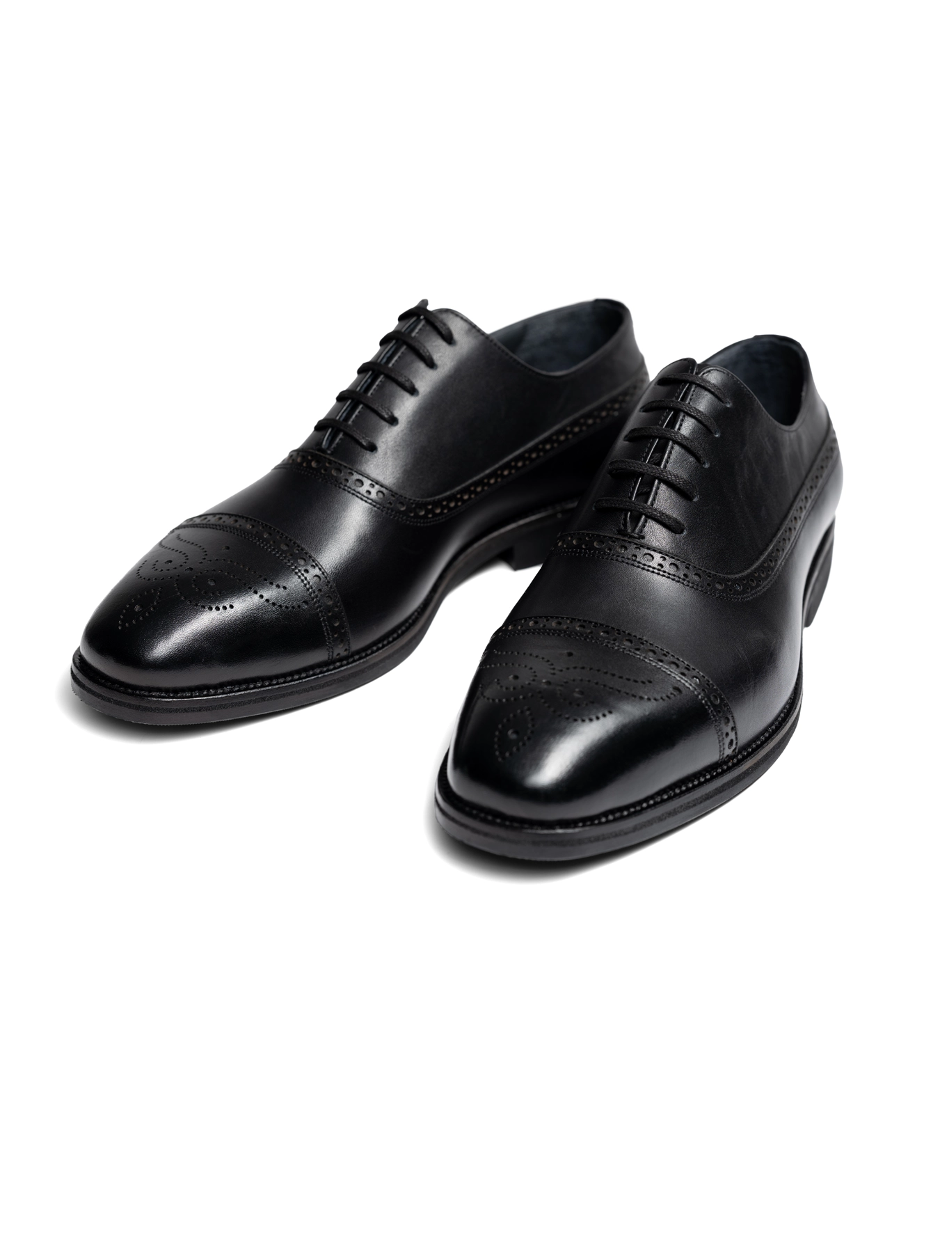 کفش چرم بندار مشکی 45