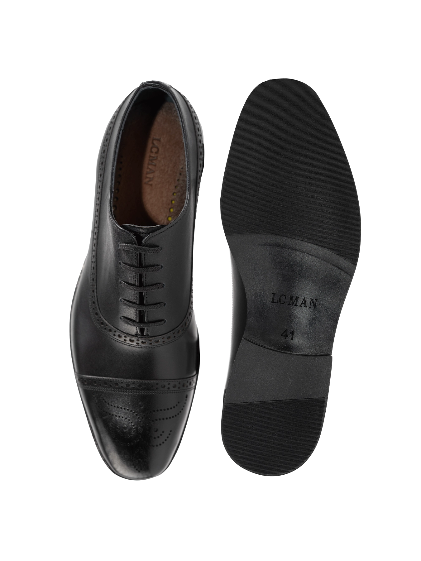 کفش چرم بندار مشکی 45