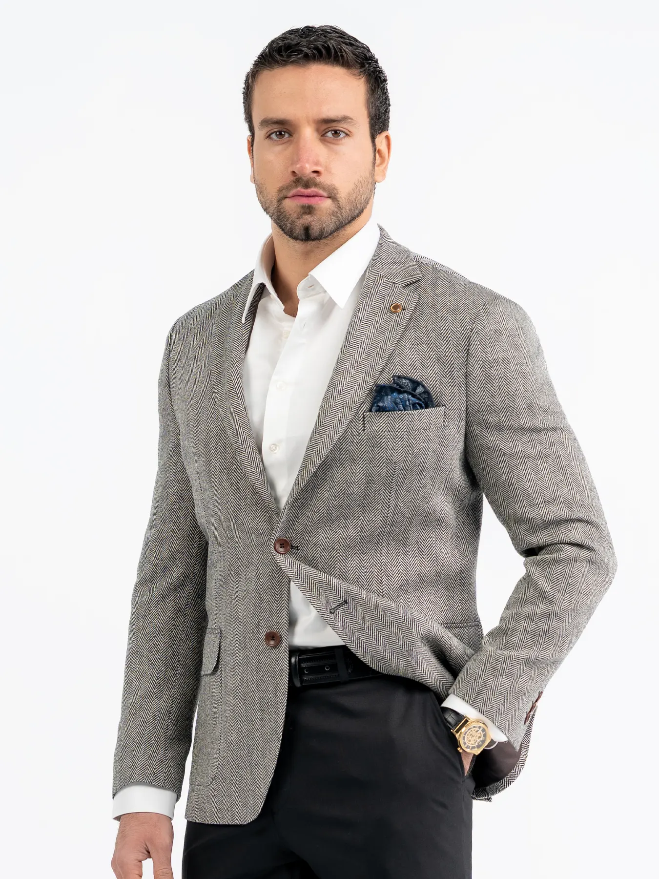 کت تک یقه انگلیسی کج راه ریز 81