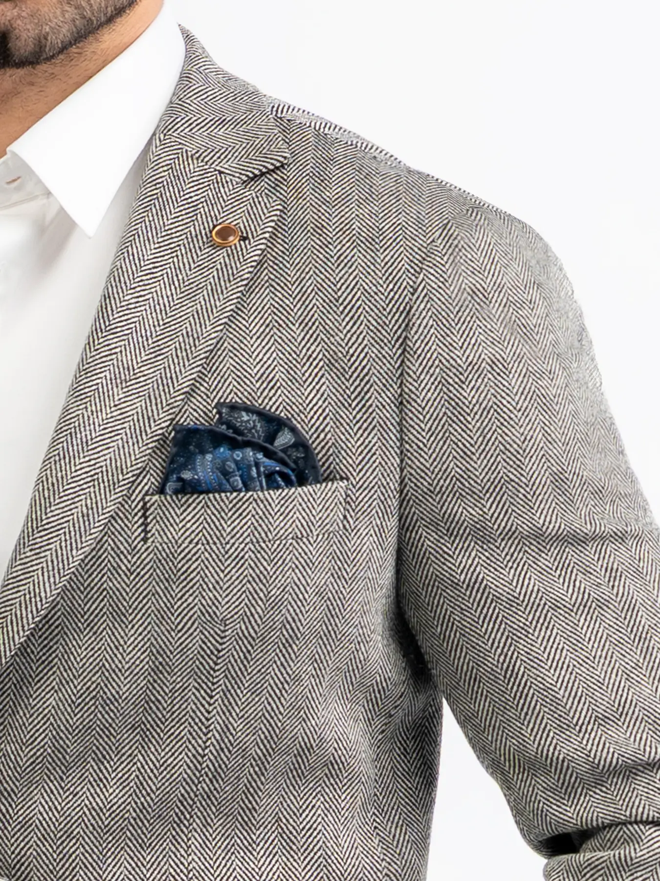 کت تک یقه انگلیسی کج راه ریز 81