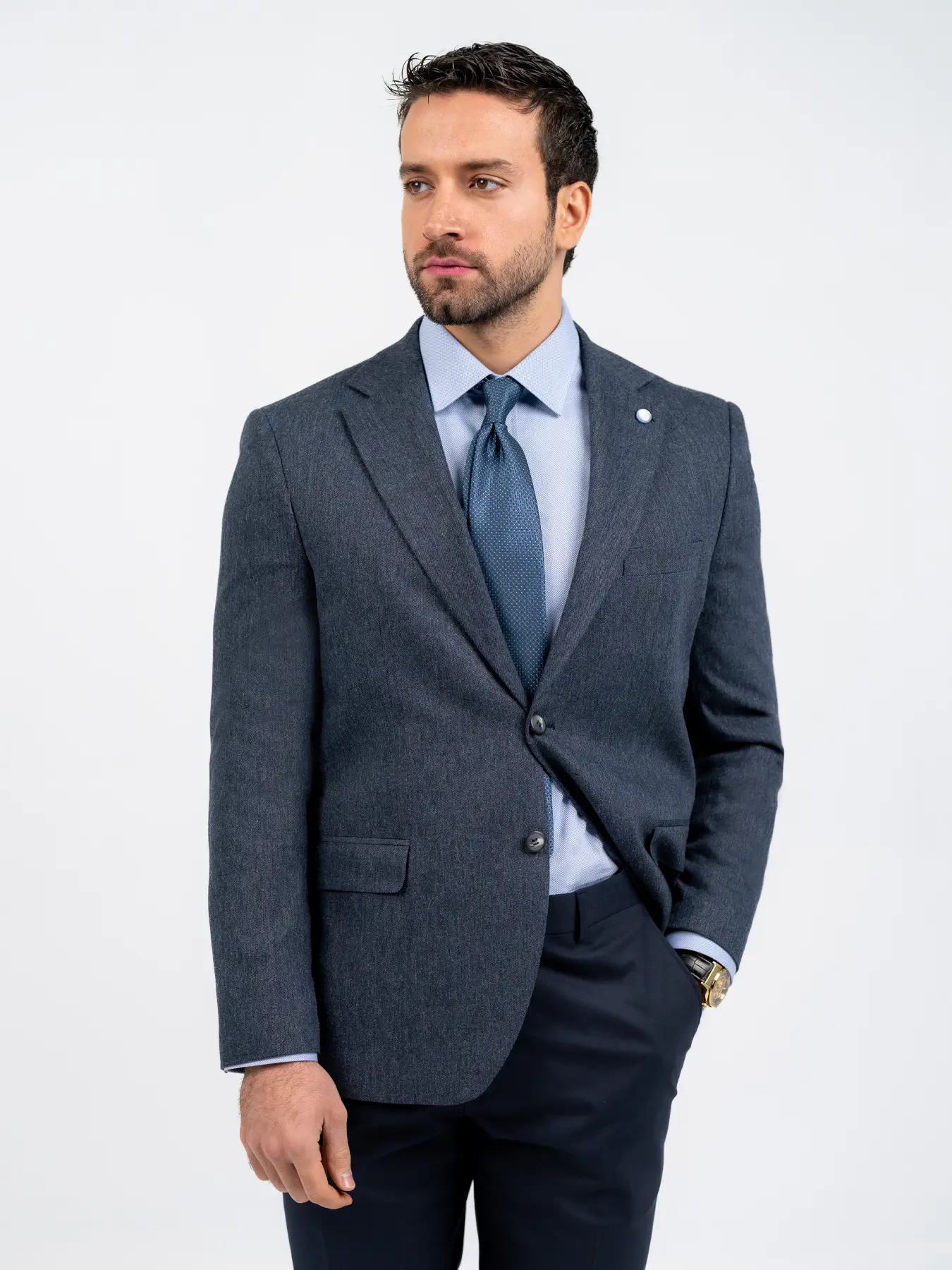 کت تک پاییزه سرمه ای ال سی من 7
