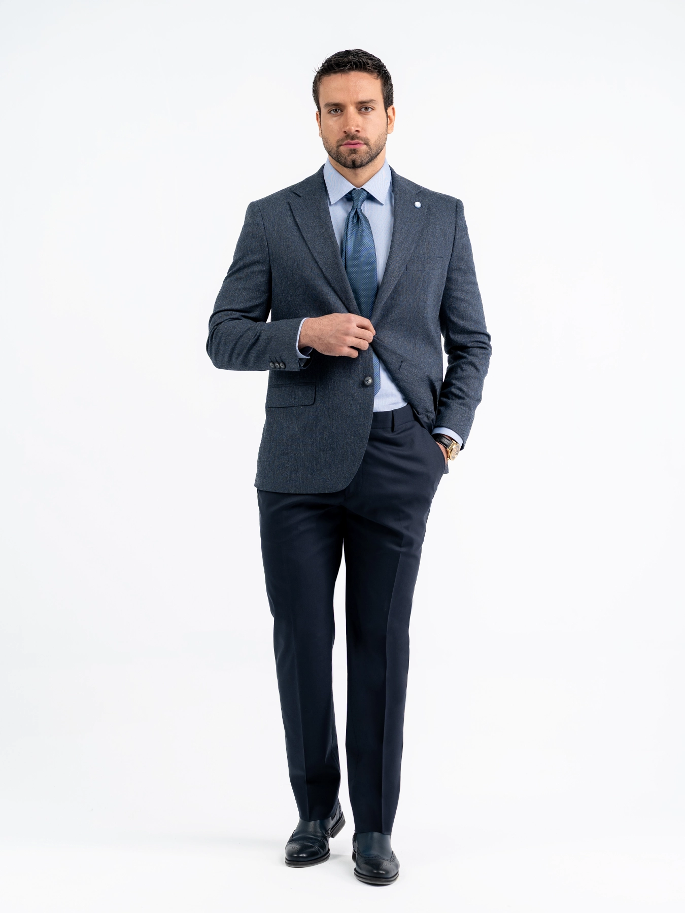 کت تک پاییزه سرمه ای ال سی من 7
