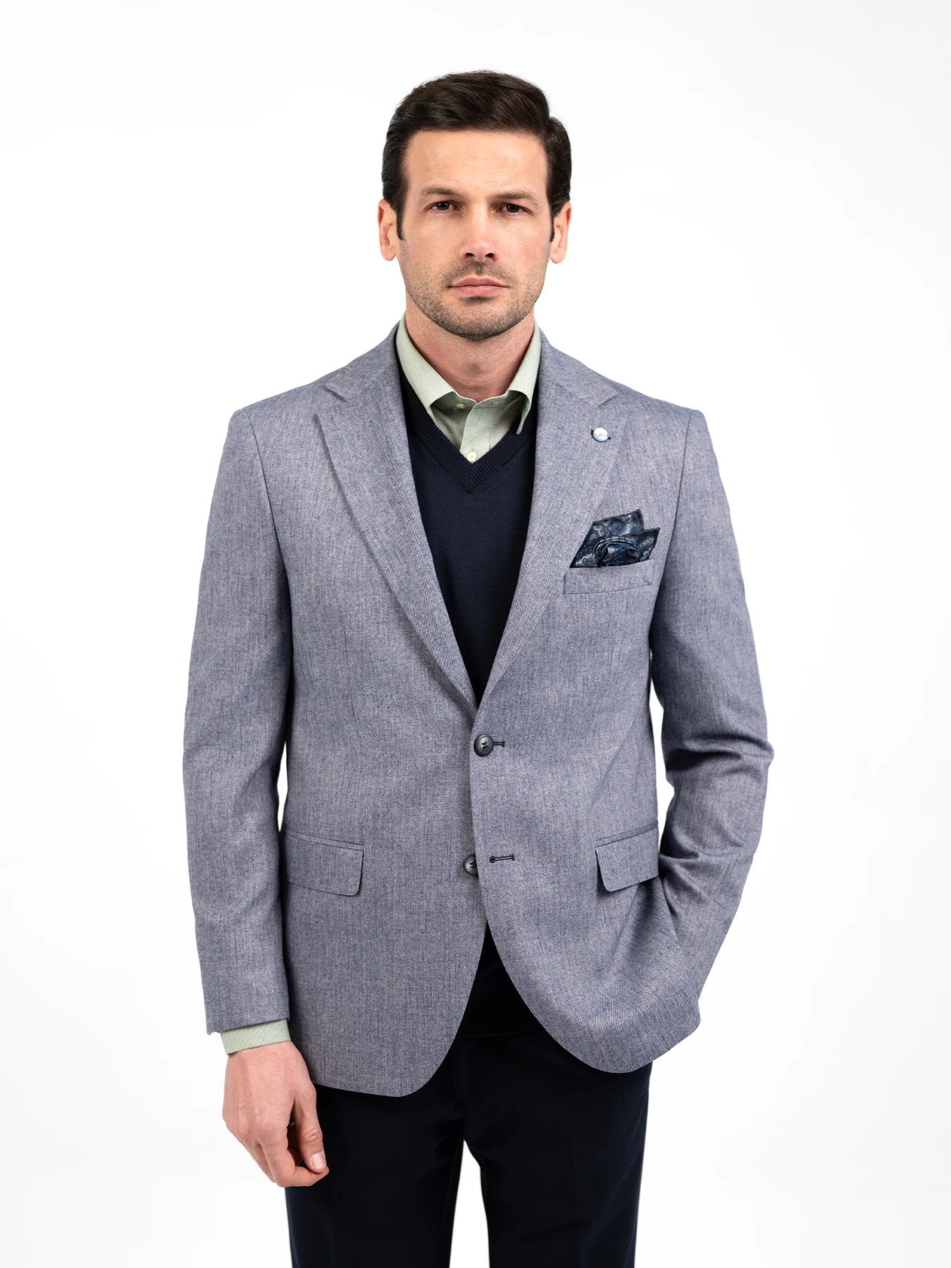 کت تک پاییزه آبی ال سی من 13