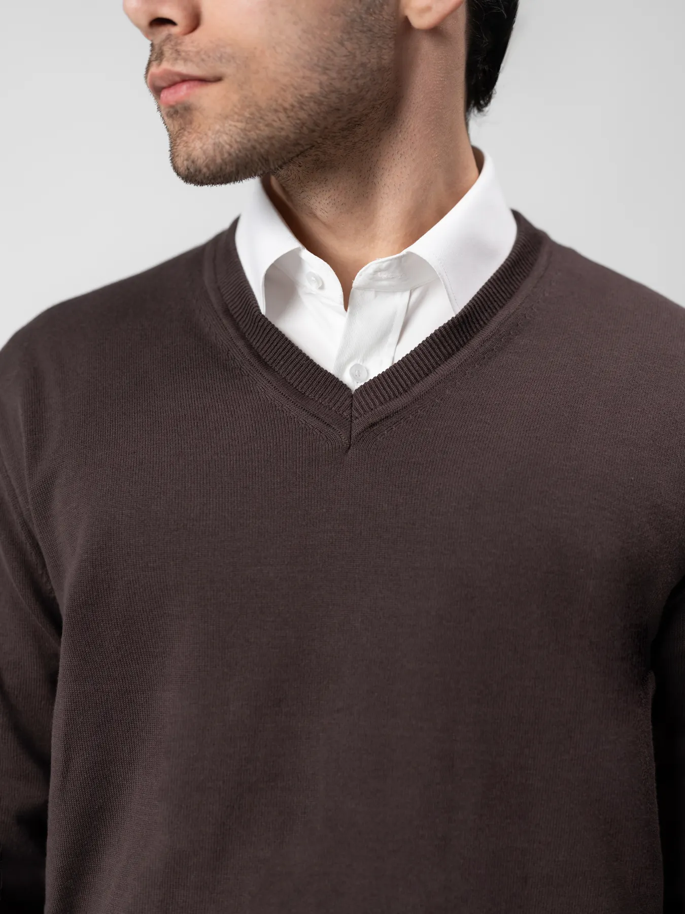 پلیور یقه هفت قهوه ای 56