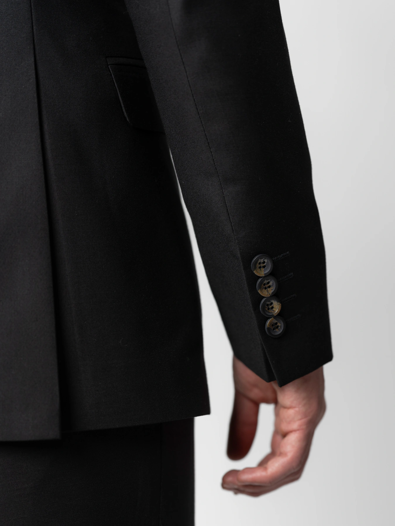 کت و شلوار یقه بلیزر مشکی 44