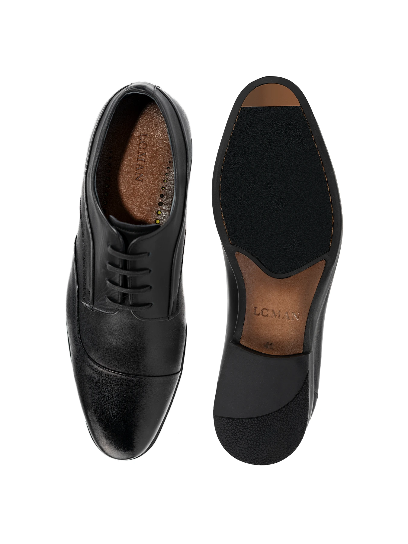 کفش چرم بندار مشکی 93