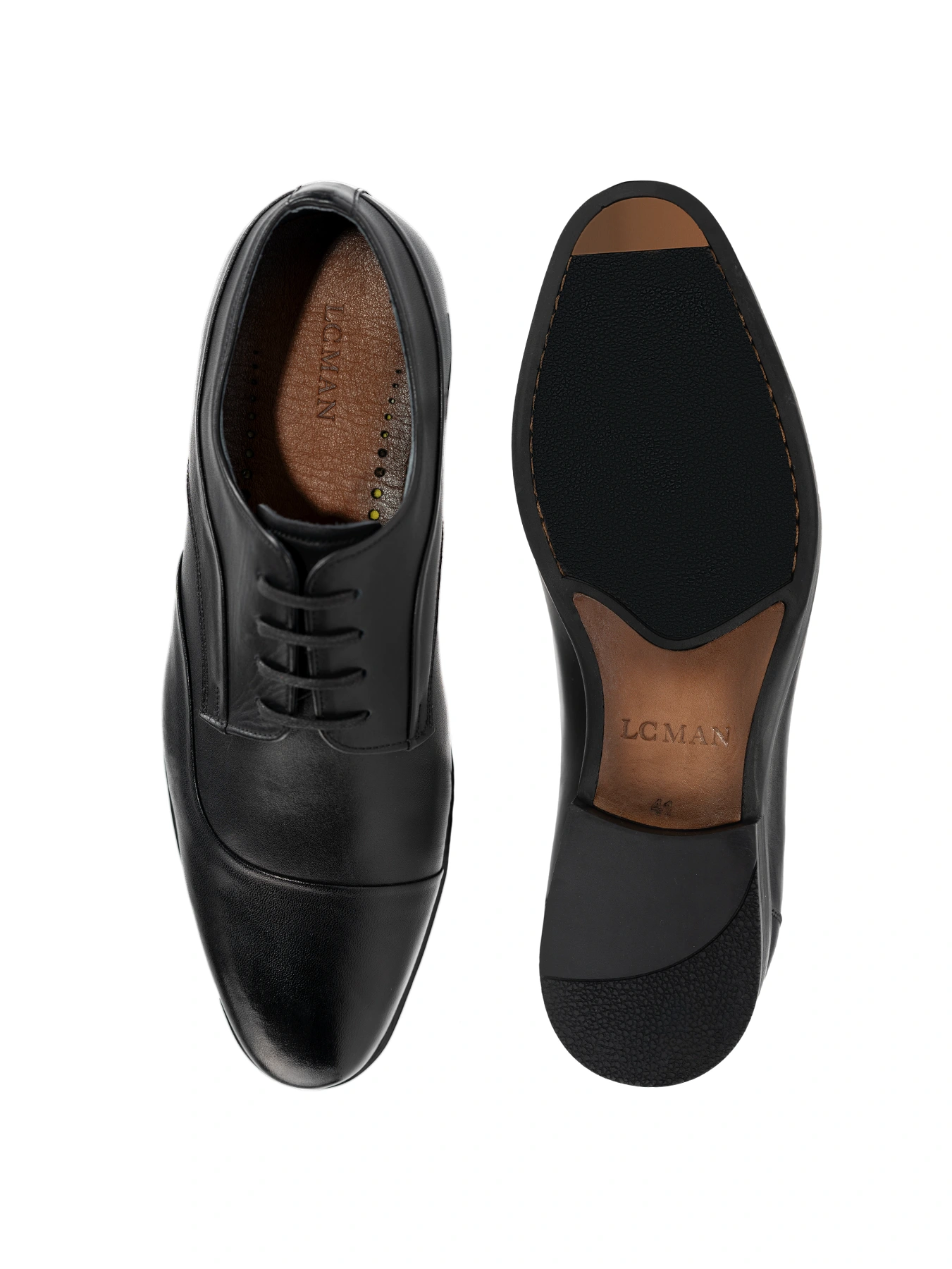 کفش چرم بندار مشکی 93