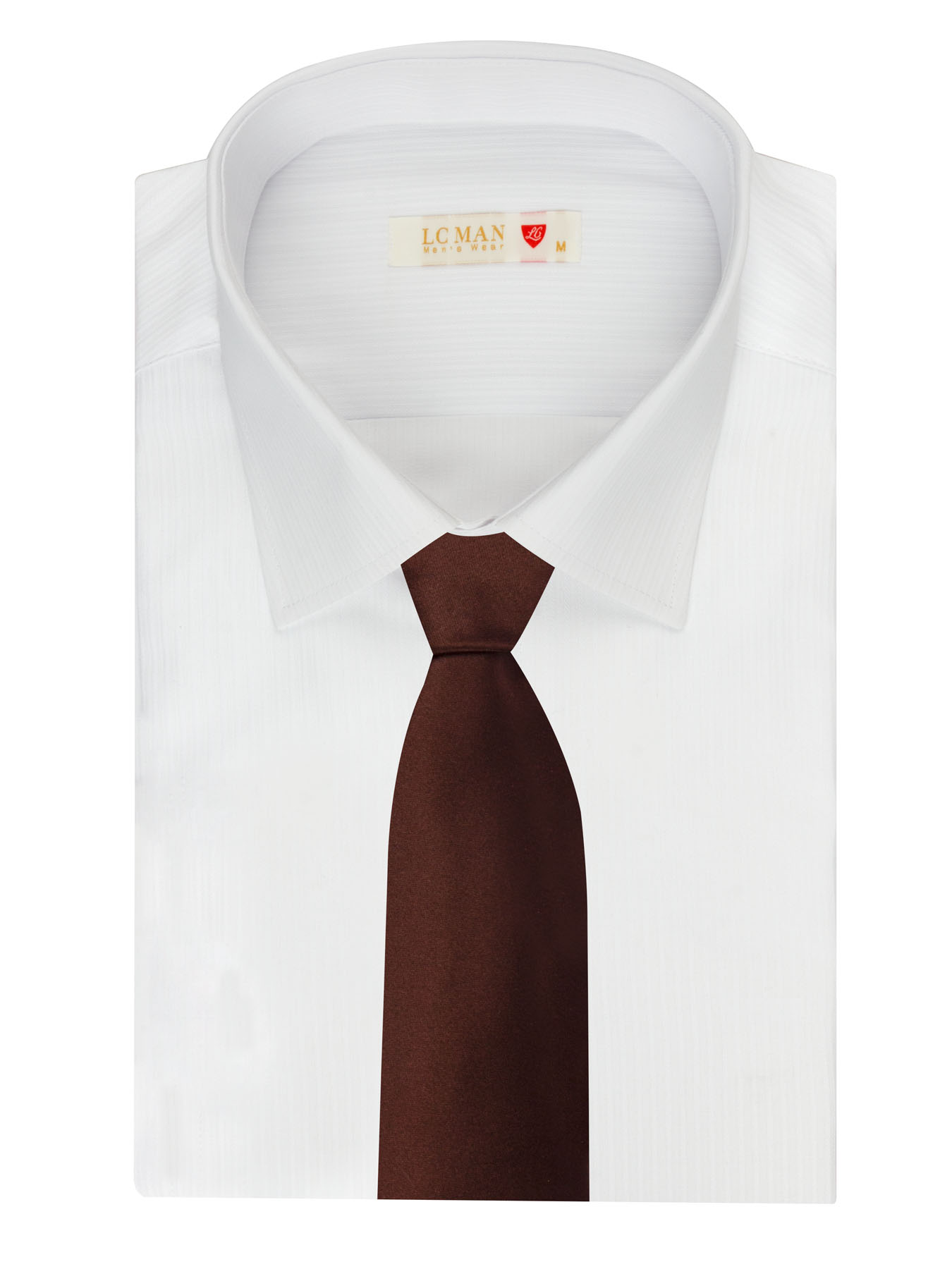 کروات قهوه ای ساده ال سی من