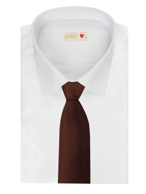 کروات قهوه ای ساده ال سی من