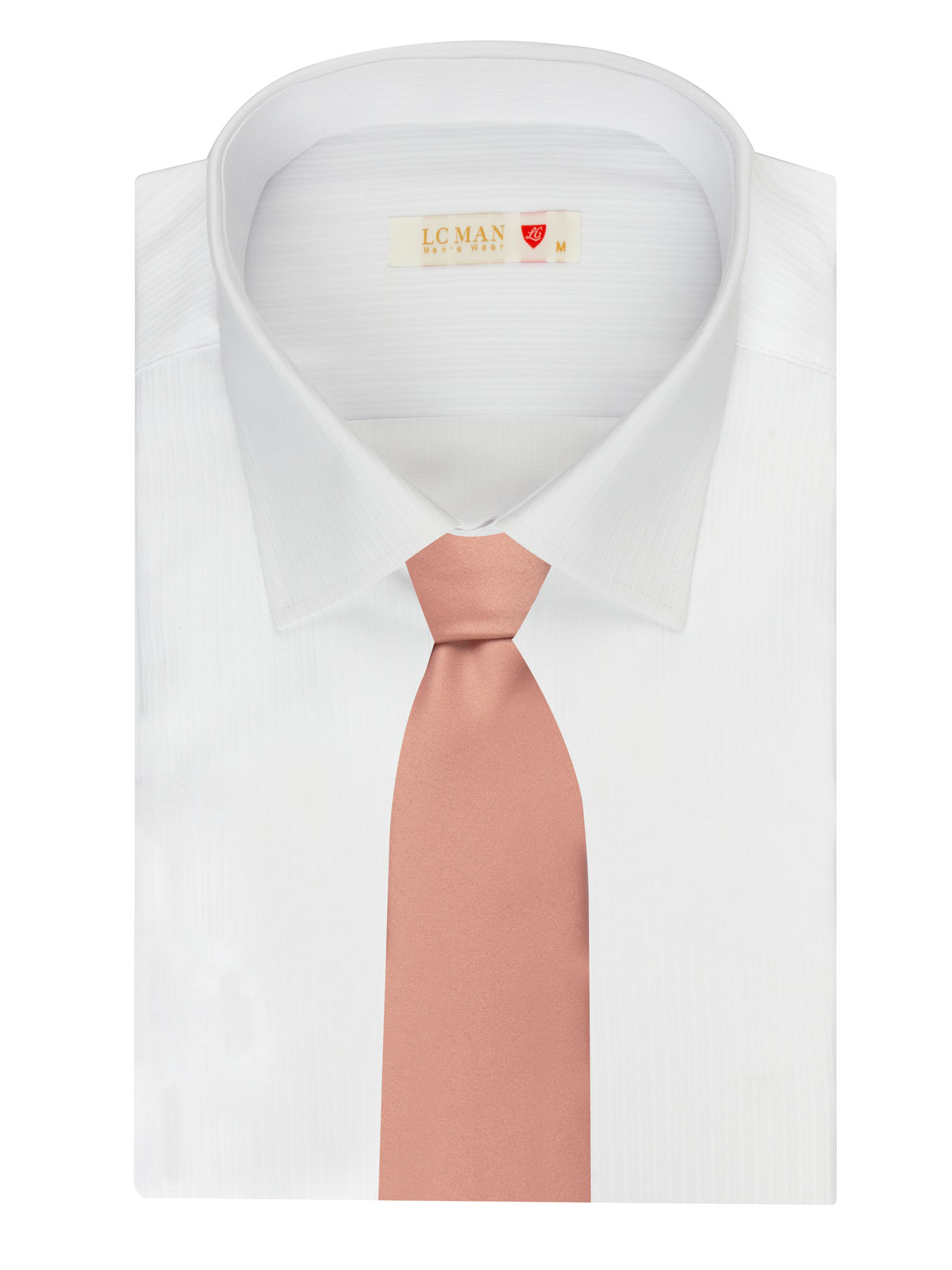 کروات صورتی ساده ال سی من