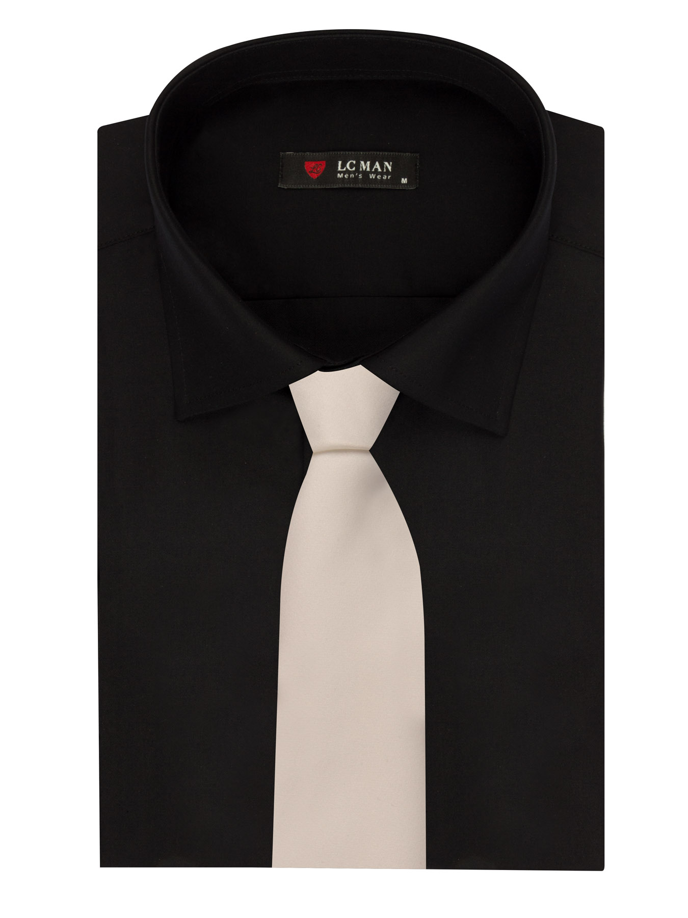 کروات سفید شیری ال سی من