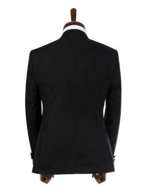 کت و شلوار مردانه مشکی ال سی من 067