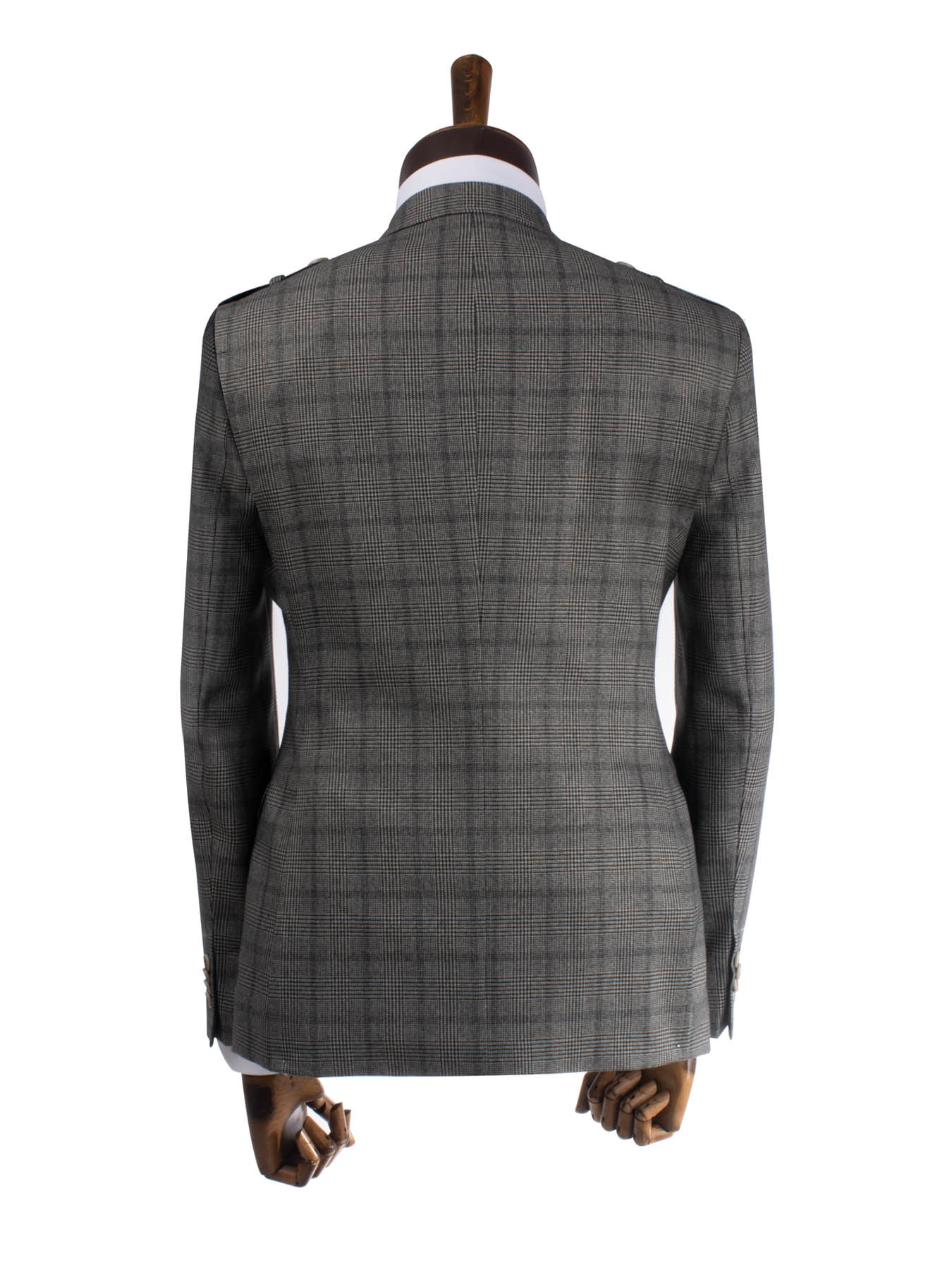 کت تک مردانه طوسی طرح دار ال سی من 7