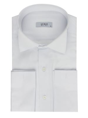 پیراهن مردانه سفید ال سی من 156