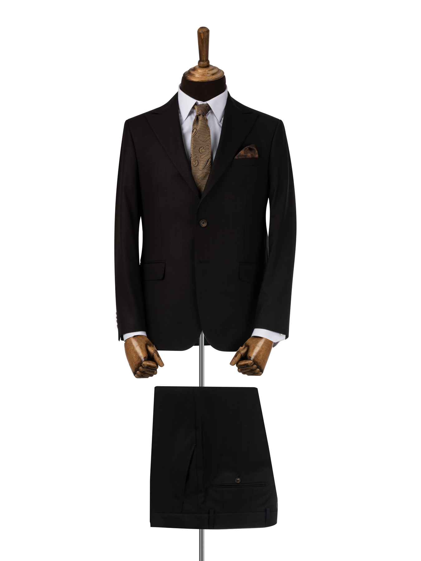 کت و شلوار قهوه ای تیره ال سی من