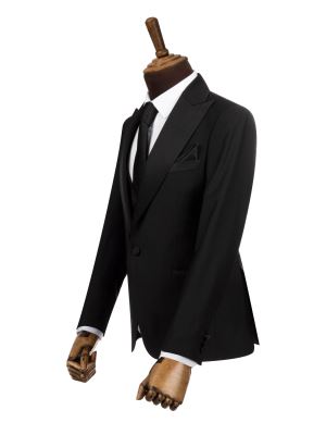 کت و شلوار ژیله مردانه مشکی 286