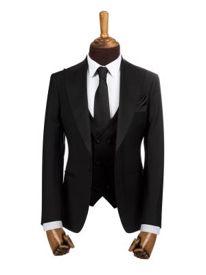 کت و شلوار ژیله مردانه مشکی 286