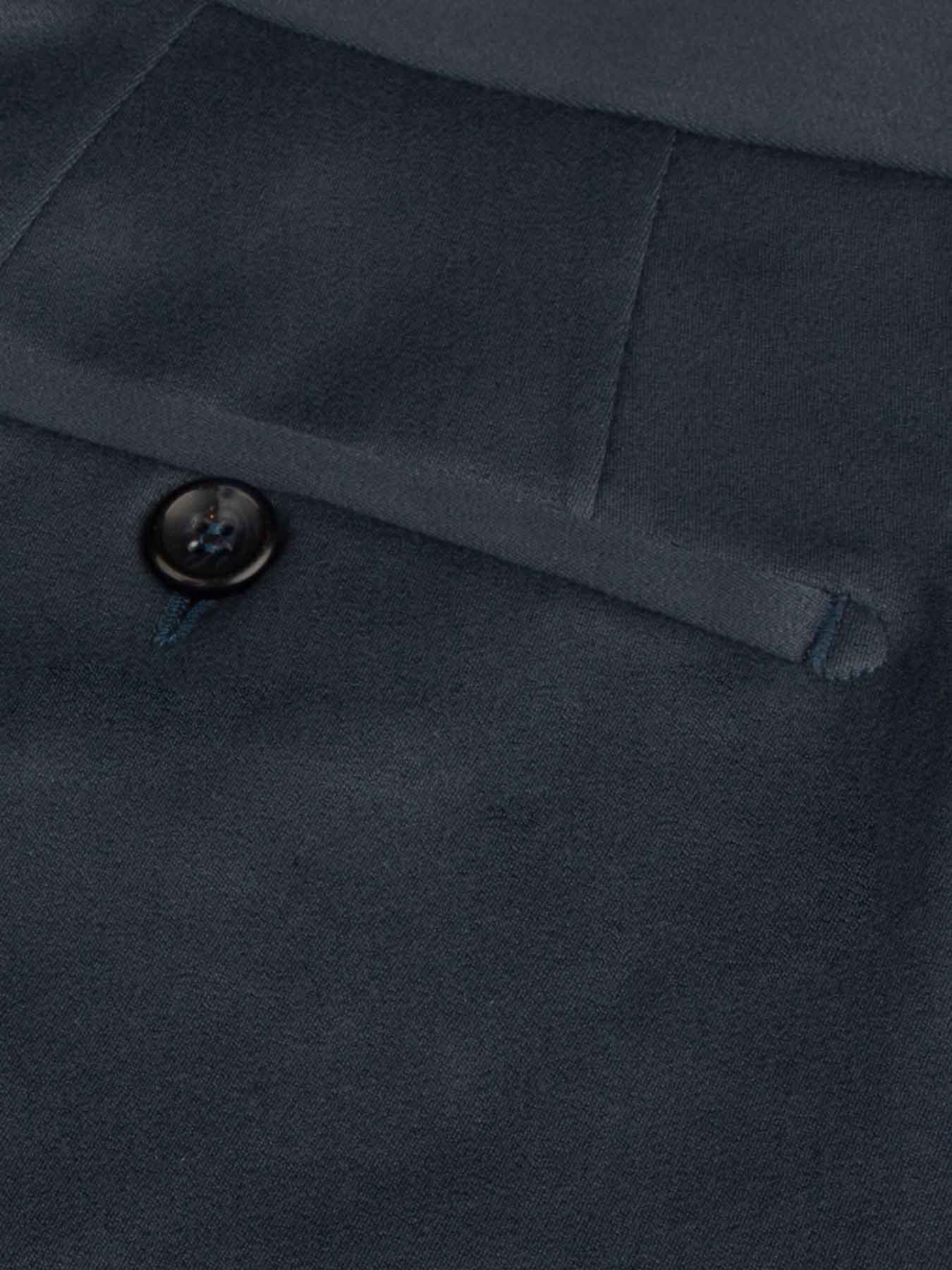 شلوار پارچه ای فاستونی آبی ساده