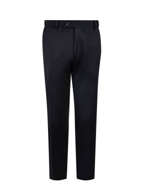 شلوار پارچه ای فاستونی سرمه ای ساده 55