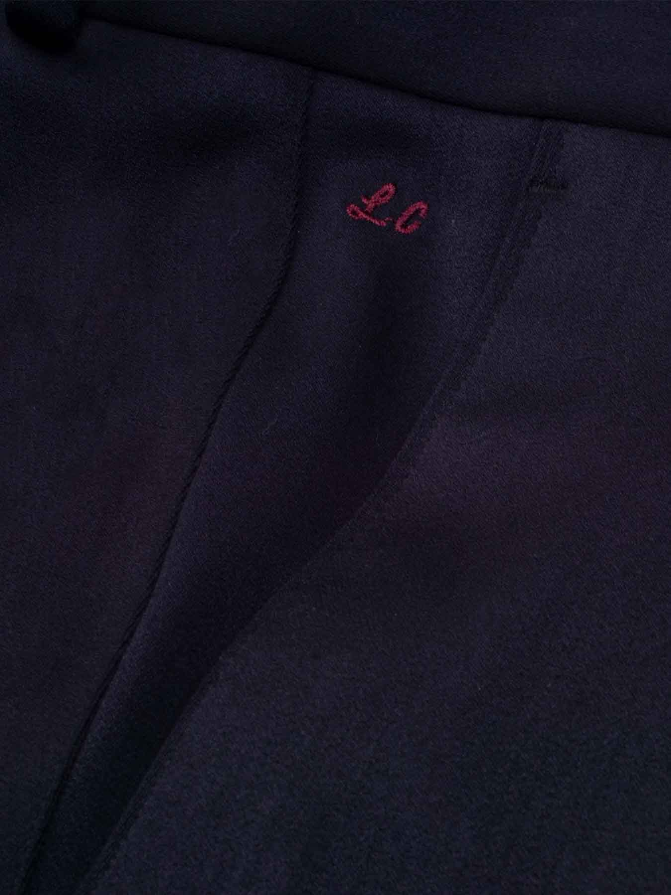 شلوار پارچه ای فاستونی سرمه ای ساده 55