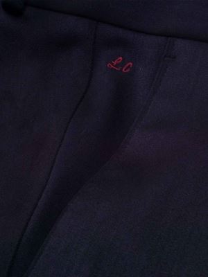 شلوار پارچه ای فاستونی سرمه ای ساده 55