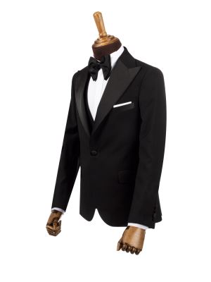 کت و شلوار ژیله مردانه مشکی 035