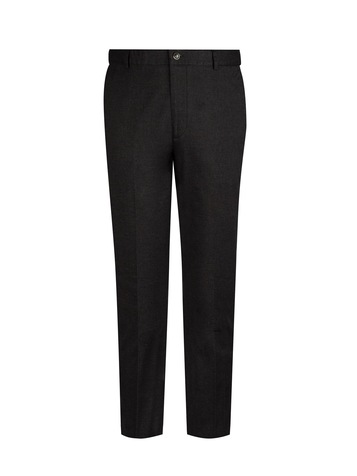 شلوار طوسی تیره چهارخانه ریز ال سی من 63