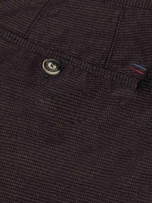 شلوار طوسی تیره چهارخانه ریز ال سی من 63