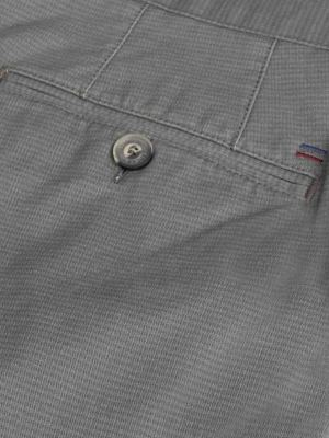 شلوار چهار خانه ریز طوسی روشن ال سی من 63