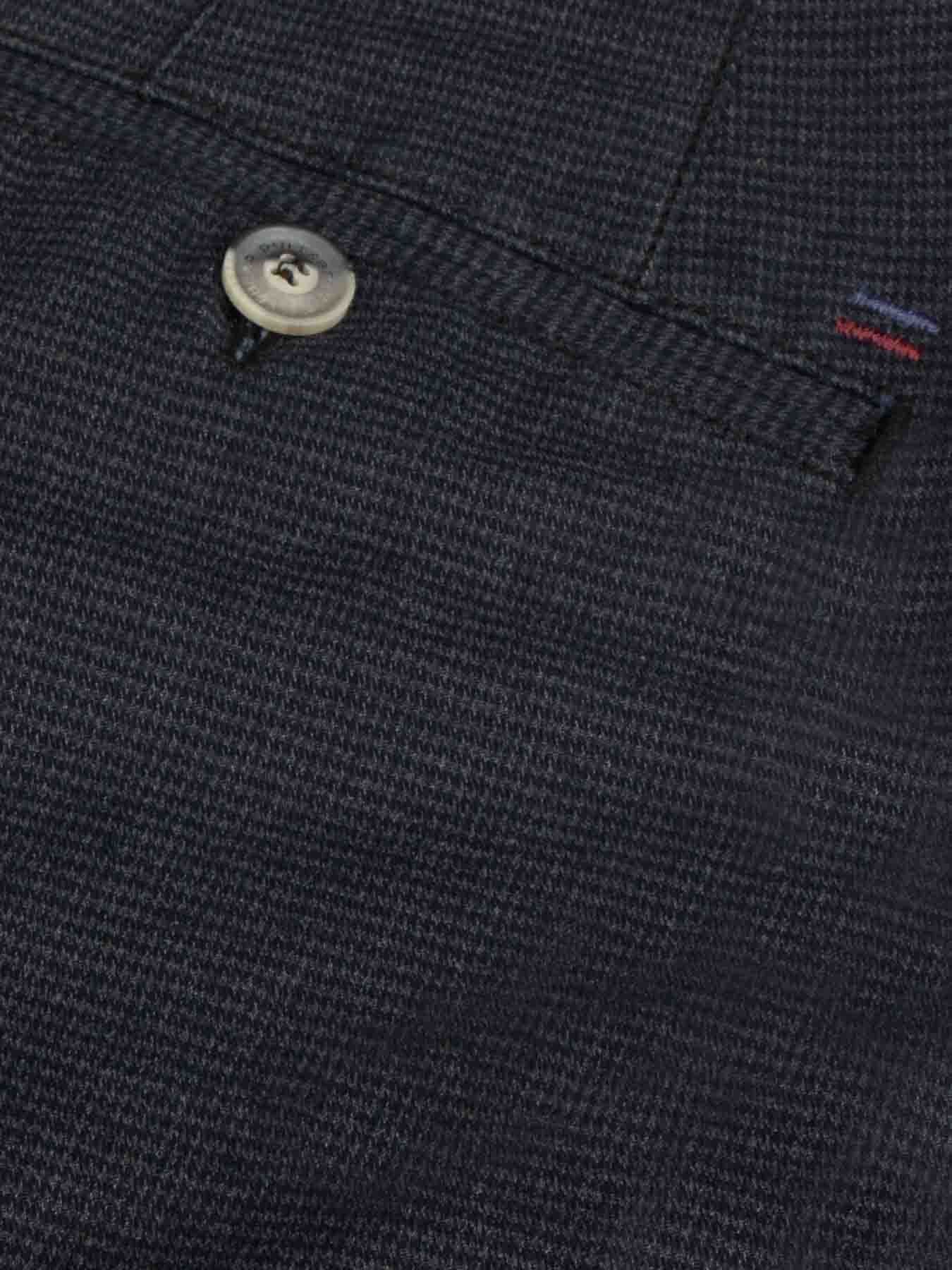 شلوار سرمه ای چهارخانه ریز ال سی من 63