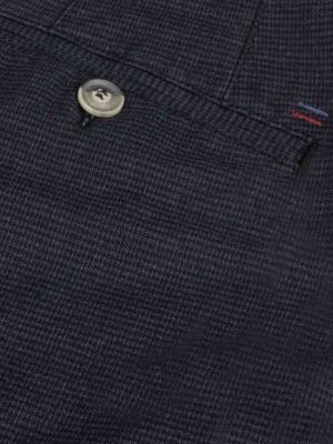 شلوار سرمه ای چهارخانه ریز ال سی من 63