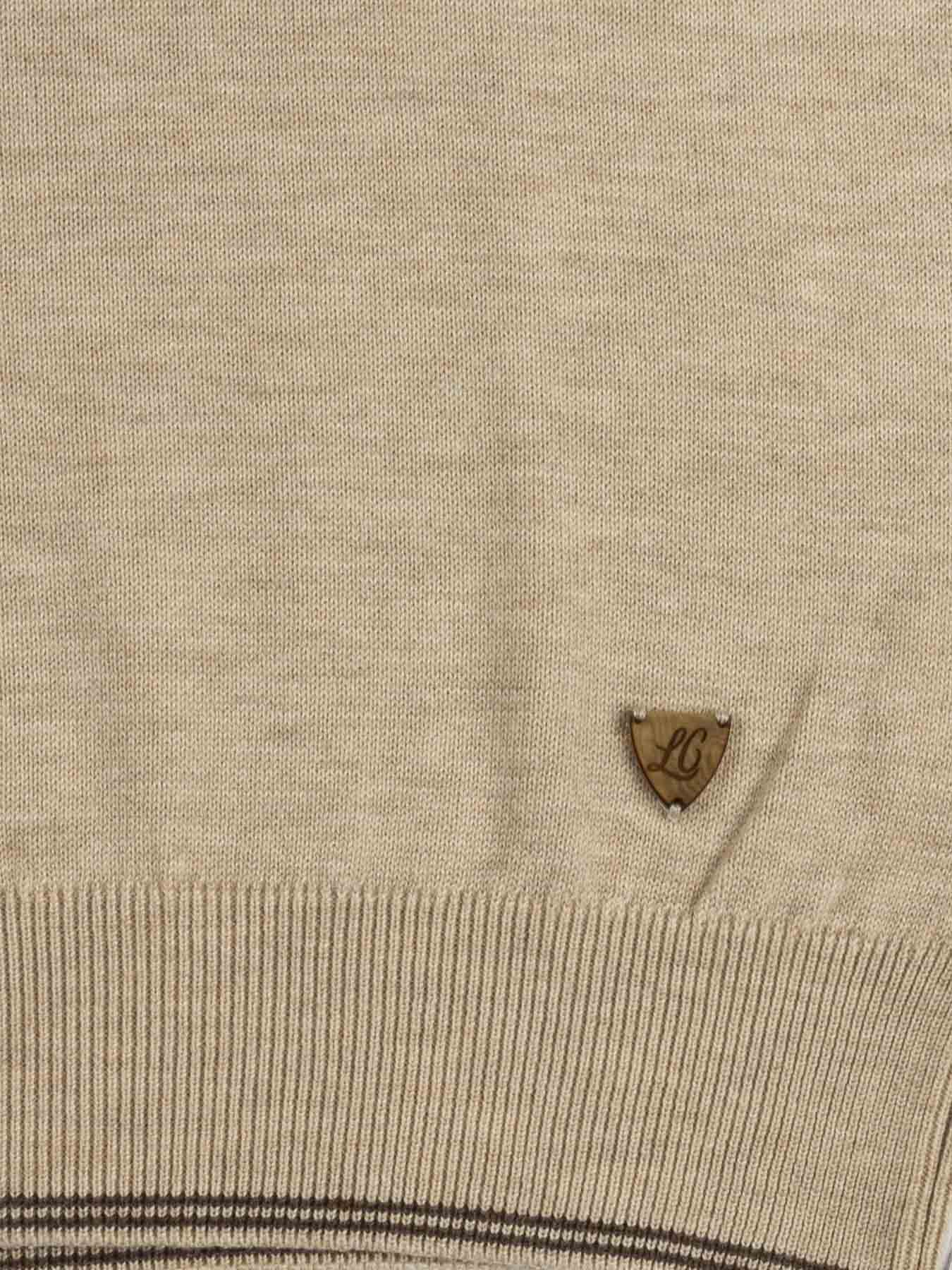 پلیور یقه هفت کرم ال سی من 22