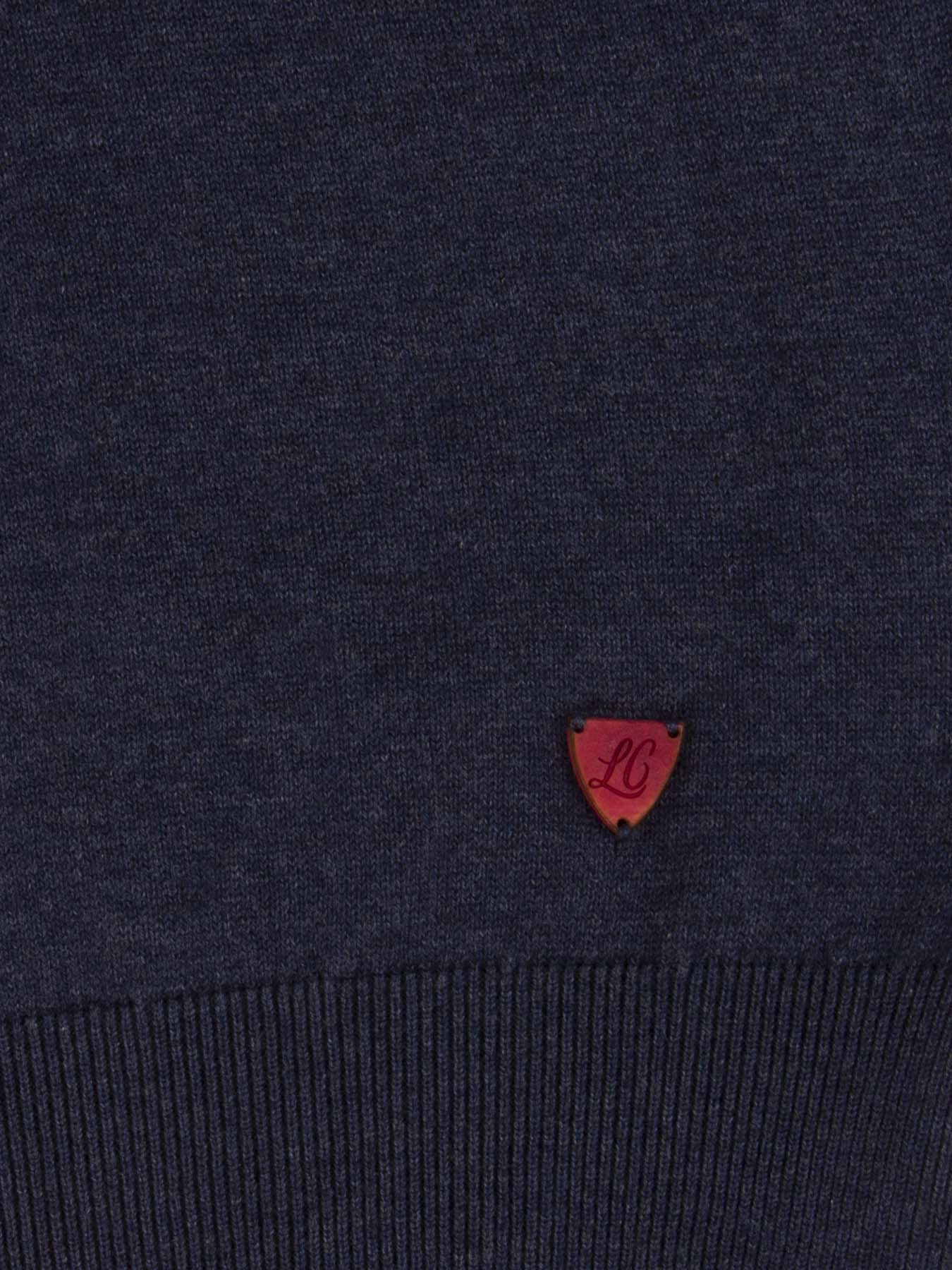 پلیور یقه هفت سرمه ای ال سی من 22