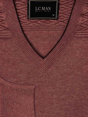 پلیور  یقه هفت صورتی ال سی من 22