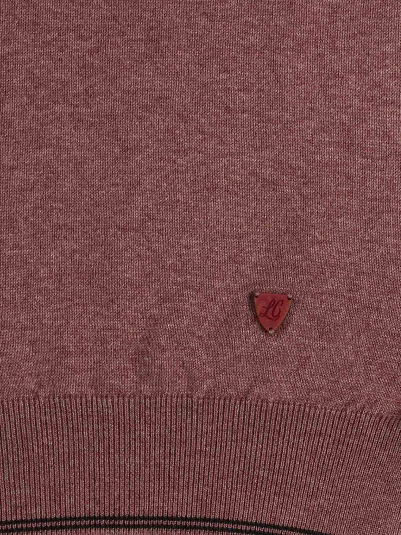 پلیور  یقه هفت صورتی ال سی من 22