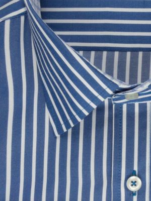 پیراهن آستین بلند آبی راه راه ال سی من 65