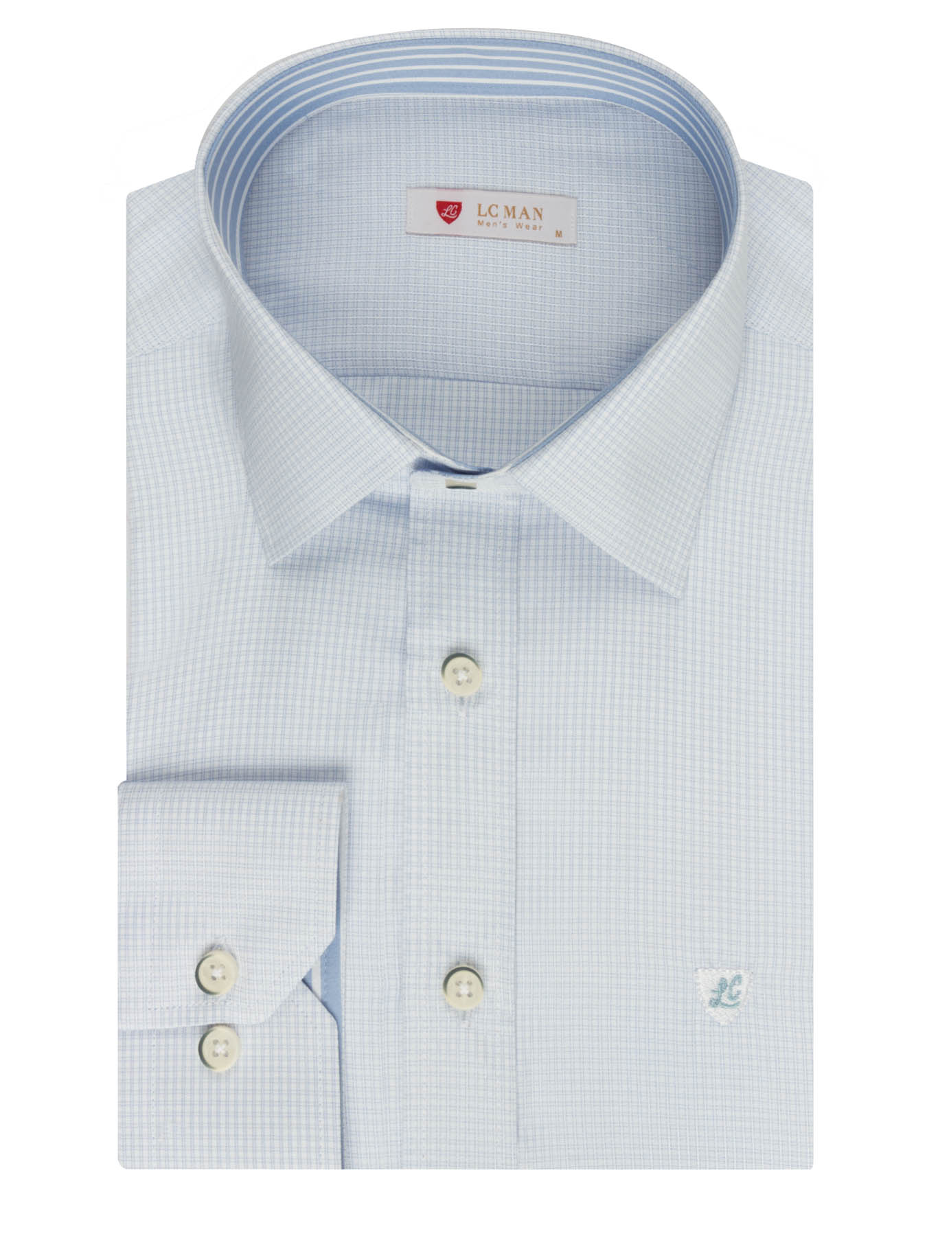 پیراهن آستین بلند چهارخانه ریز ال سی من 66