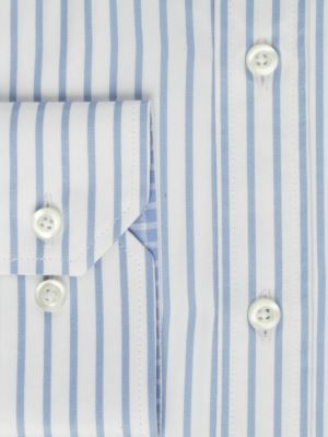 پیراهن آستین بلند آبی راه راه ال سی من 72