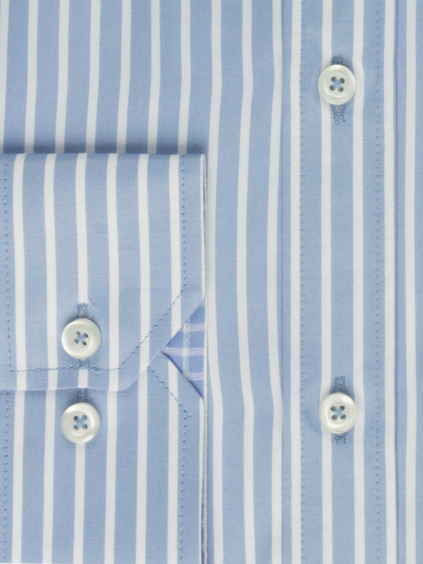 پیراهن آستین بلند آبی راه راه ال سی من 67