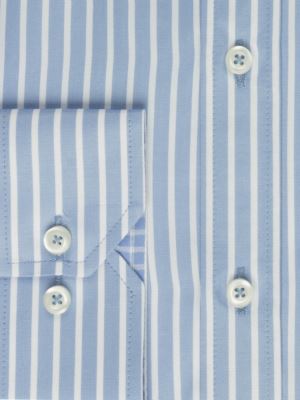 پیراهن آستین بلند آبی راه راه ال سی من 67