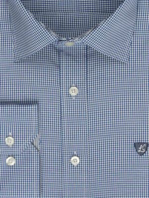 پیراهن آستین بلند آبی تیره ال سی من 68