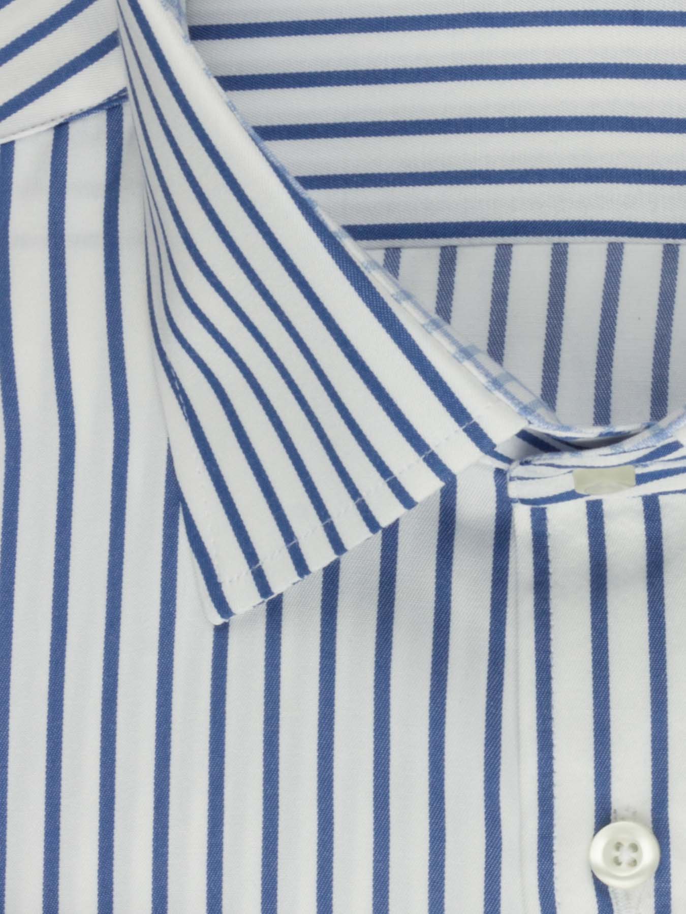 پیراهن آستین بلند آبی راه راه ال سی من 69