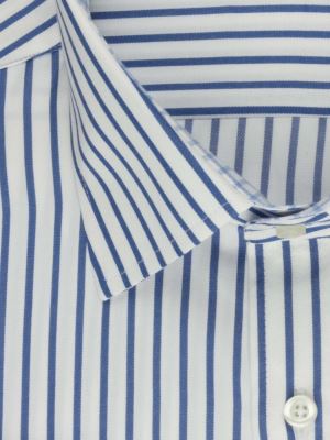 پیراهن آستین بلند آبی راه راه ال سی من 69