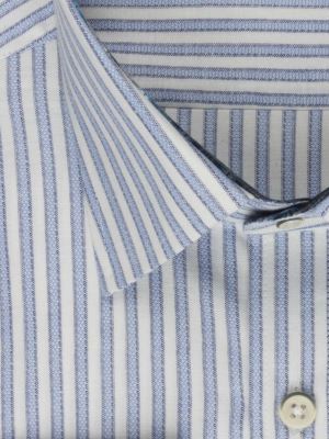 پیراهن آستین بلند آبی راه راه ال سی من 66