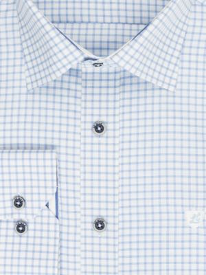 پیراهن آستین بلند چهارخانه آبی ال سی من 78