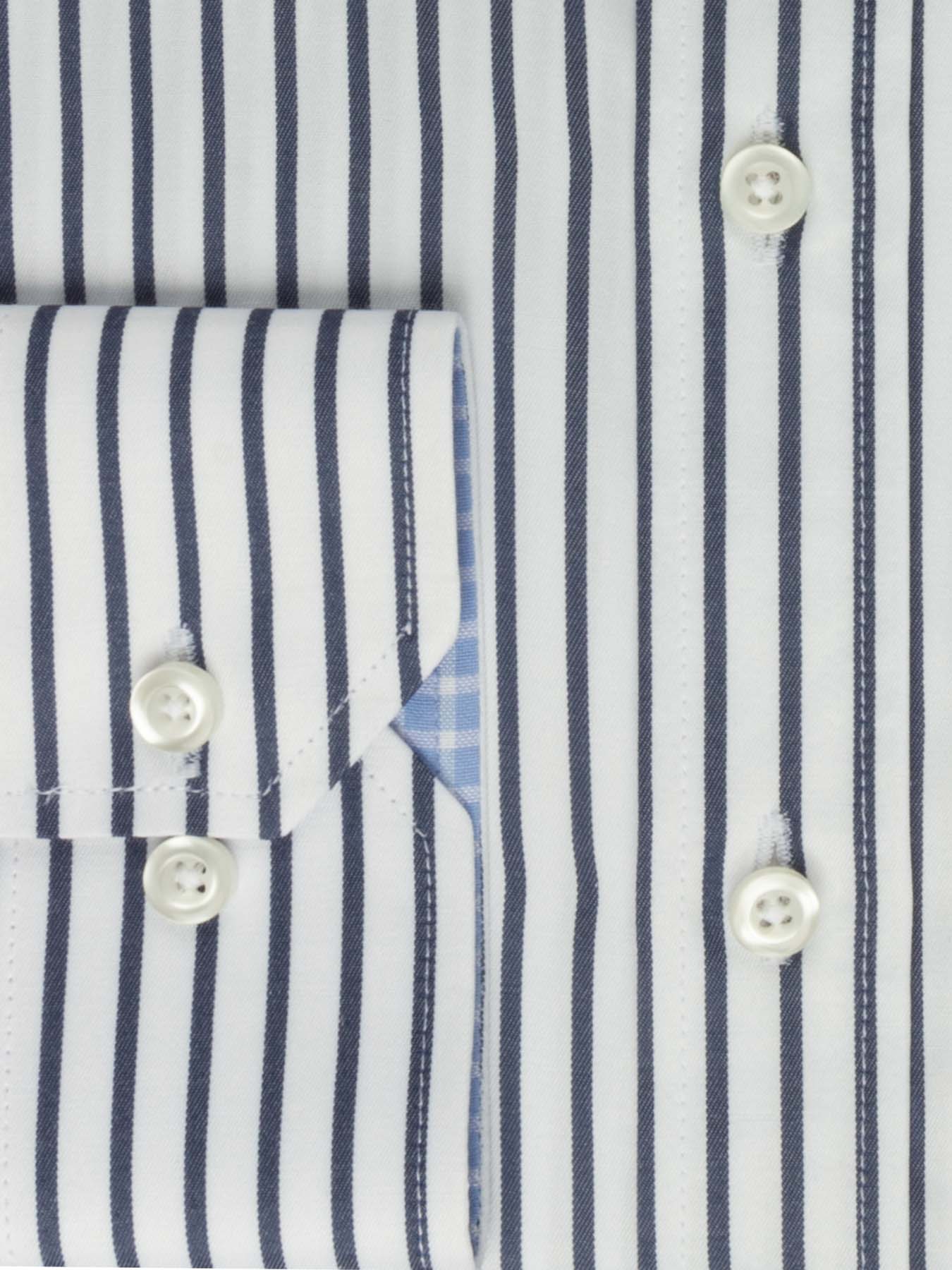 پیراهن آستین بلند راه راه سفید ال سی من 66