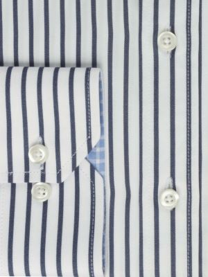 پیراهن آستین بلند راه راه سفید ال سی من 66