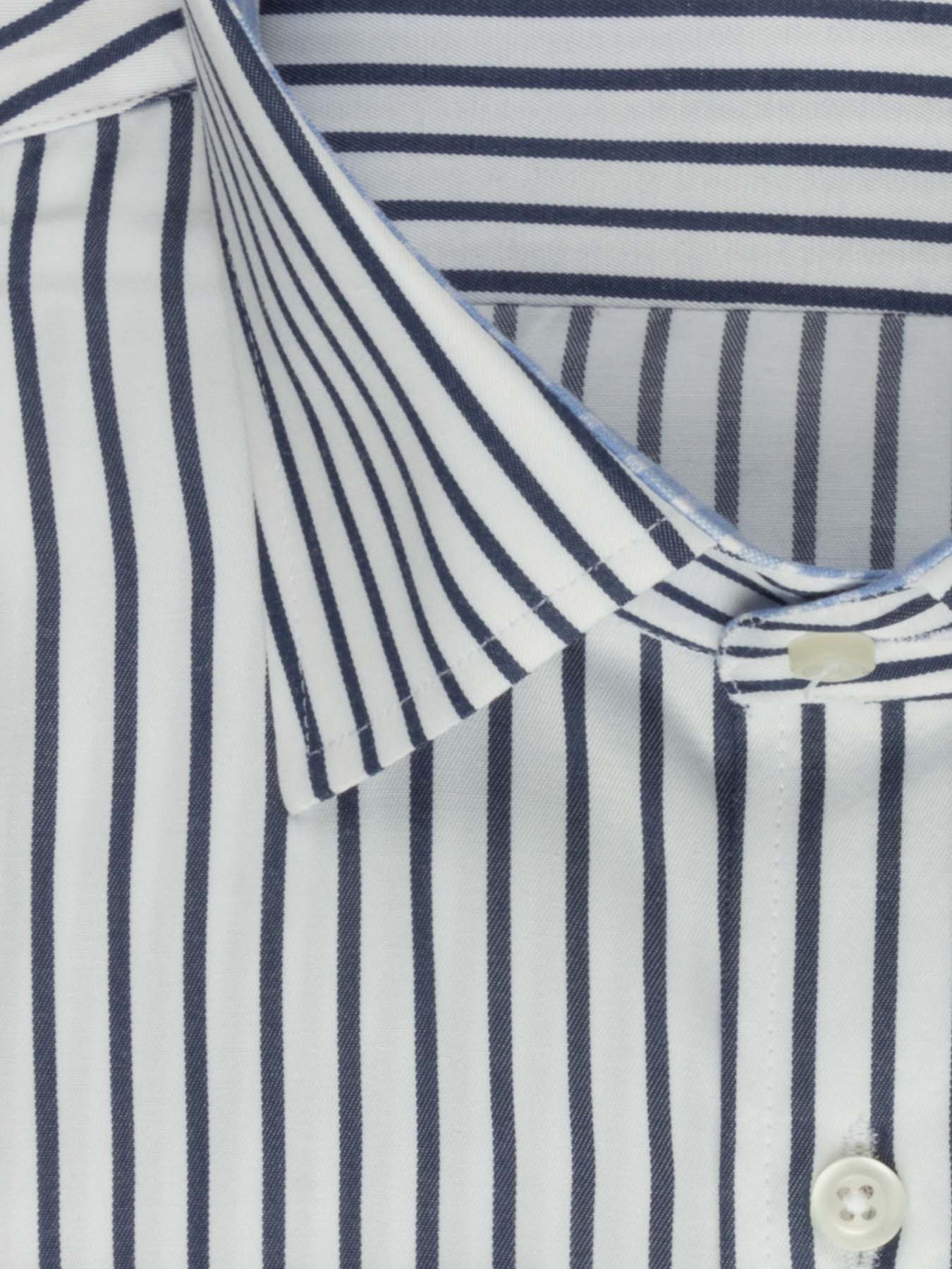 پیراهن آستین بلند راه راه سفید ال سی من 66