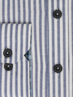 پیراهن آستین بلند آبی راه راه ال سی من 69