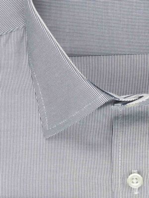 پیراهن راه راه ریز سرمه ای ال سی من 66